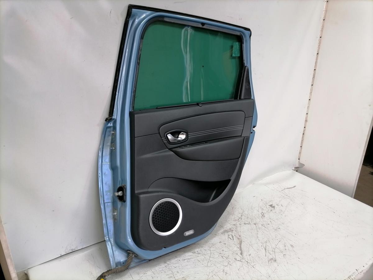 Renault Scenic 3 original T&uuml;r hinten rechts Terpa Hellblaumetallic Rohbau Bj.2011